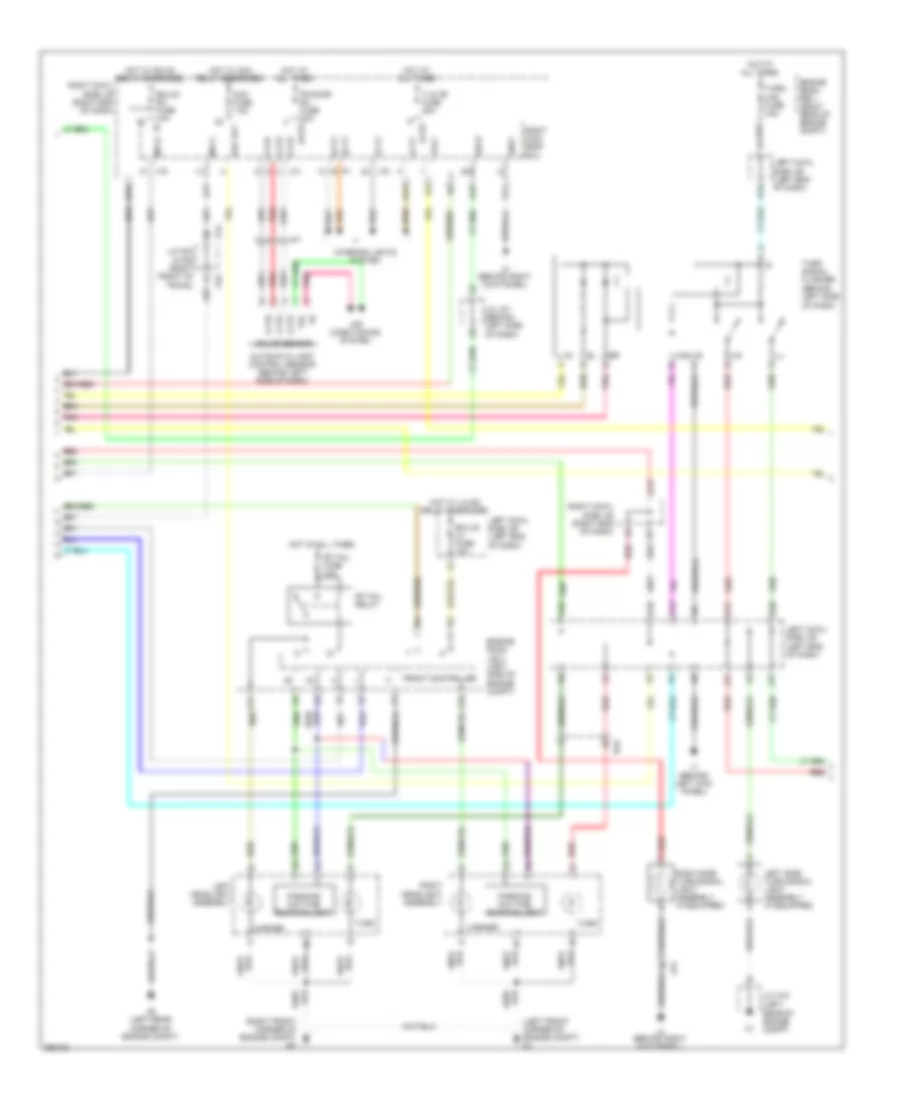 Exterior Lamps Wiring Diagram 2 of 3 for Lexus IS F 2014