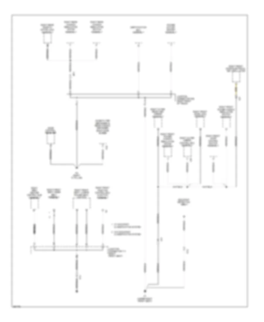 Ground Distribution Wiring Diagram (6 of 7) for Lexus IS F 2014
