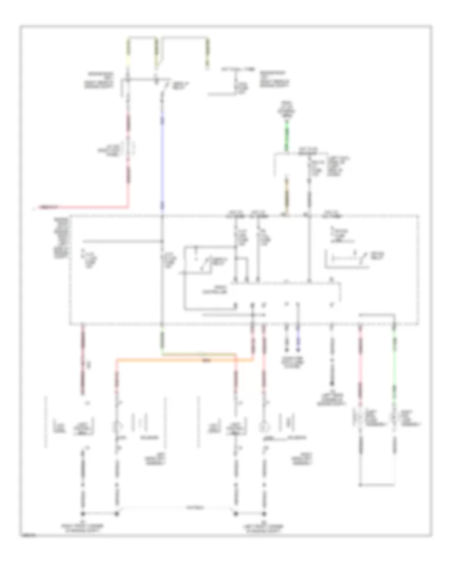 Headlamps Wiring Diagram 2 of 2 for Lexus IS F 2014