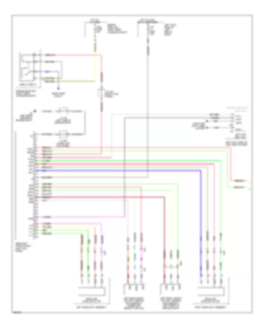 Headlamps Leveling Wiring Diagram (1 of 2) for Lexus IS F 2014