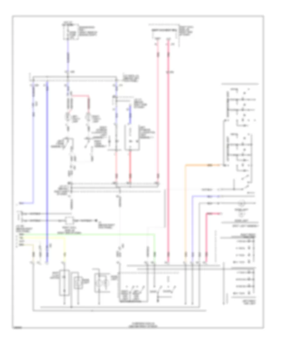 Courtesy Lamps Wiring Diagram 2 of 2 for Lexus IS F 2014
