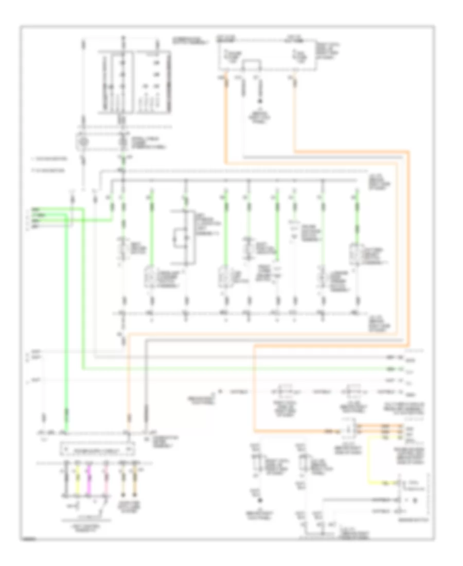 Instrument Illumination Wiring Diagram 2 of 2 for Lexus IS F 2014