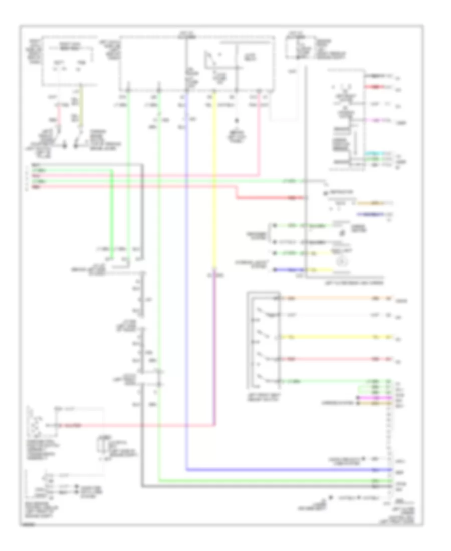Memory Mirrors Wiring Diagram (3 of 3) for Lexus IS F 2014