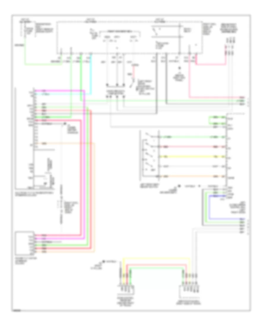Memory Power Tilt  Power Telescopic Wiring Diagram 1 of 2 for Lexus IS F 2014