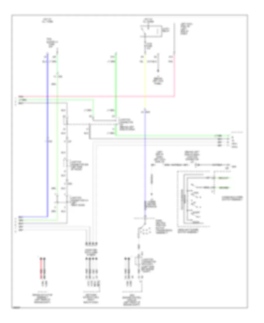 Memory Power Tilt  Power Telescopic Wiring Diagram 2 of 2 for Lexus IS F 2014