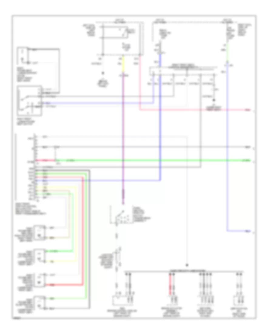 Passenger s Memory Seat Wiring Diagram 1 of 2 for Lexus IS F 2014