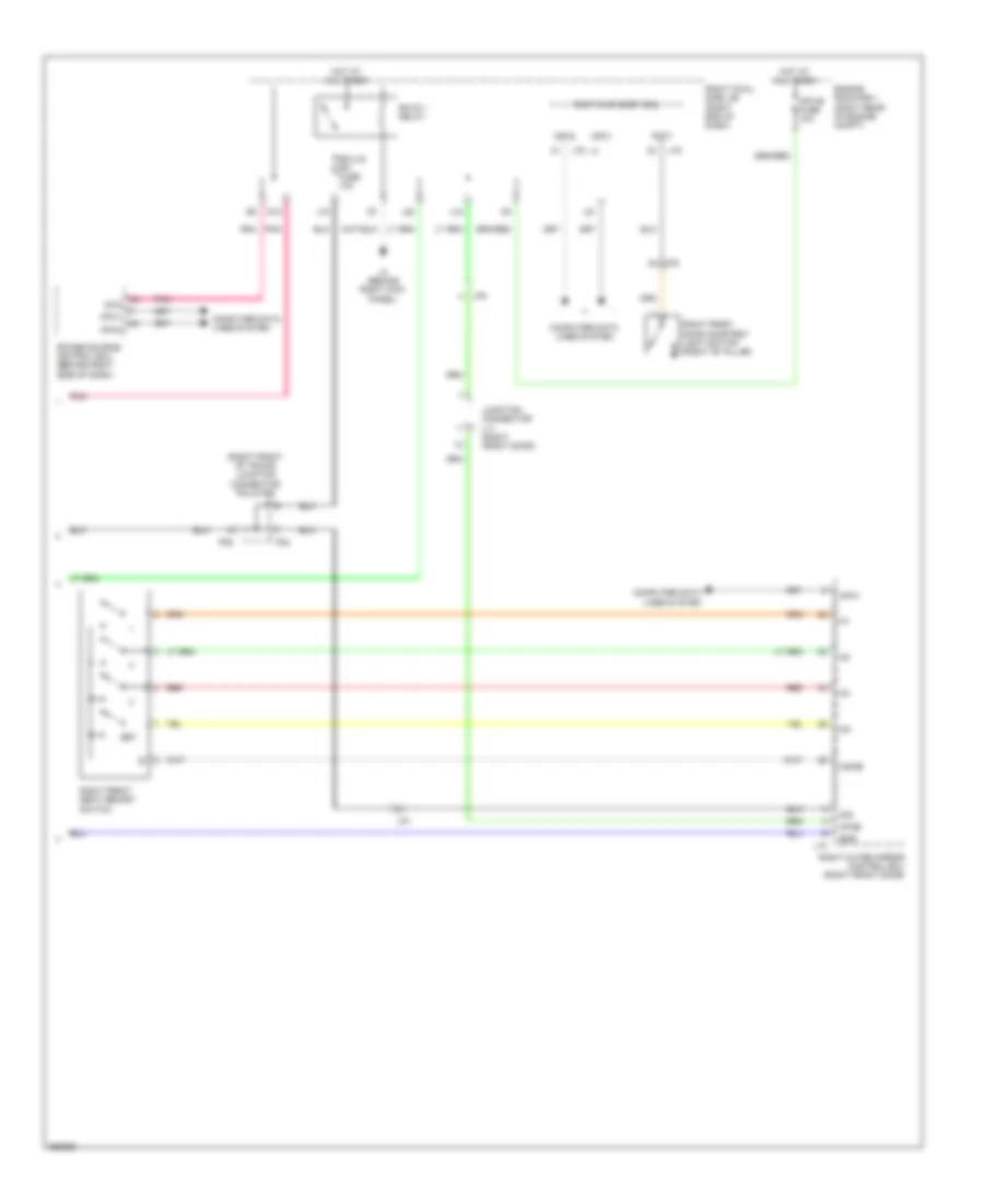 Passengers Memory Seat Wiring Diagram (2 of 2) for Lexus IS F 2014