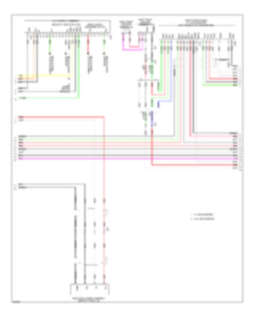 Navigation Wiring Diagram (2 of 4) for Lexus IS F 2014