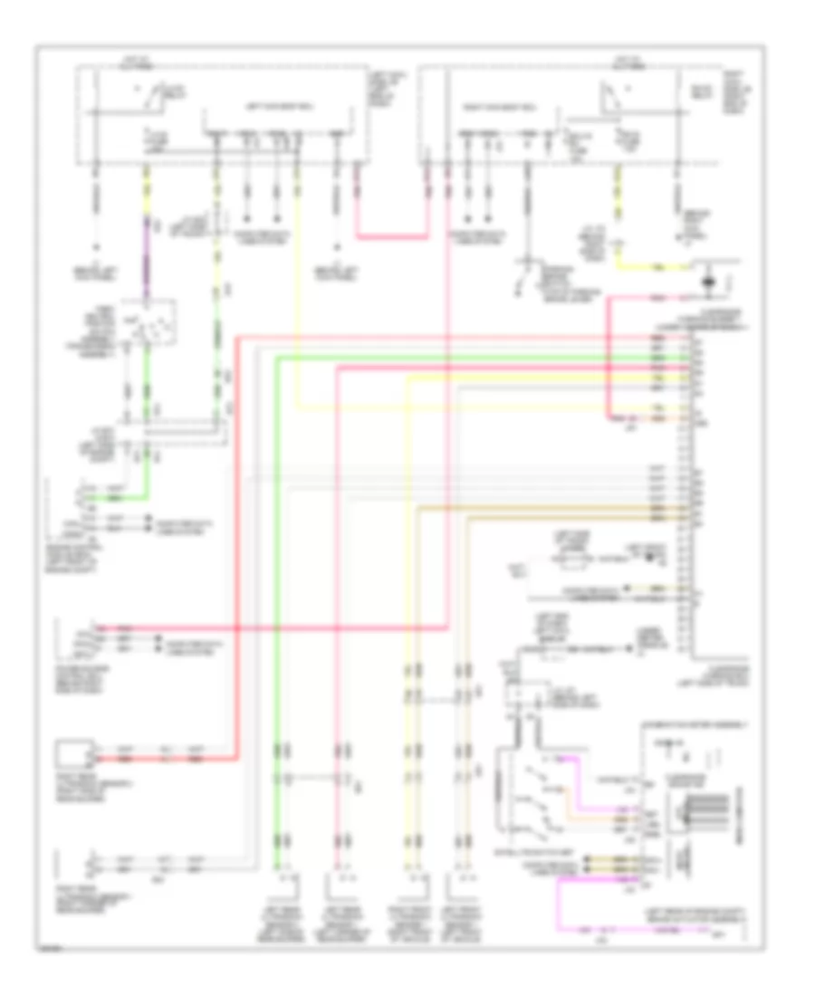 Rear Sonar Wiring Diagram for Lexus IS F 2014