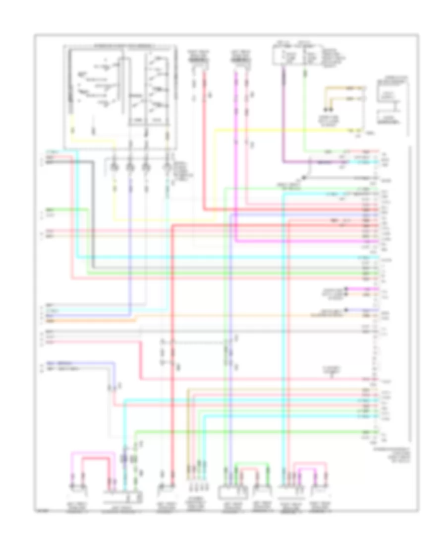 Radio Wiring Diagram without Navigation 2 of 2 for Lexus IS F 2014