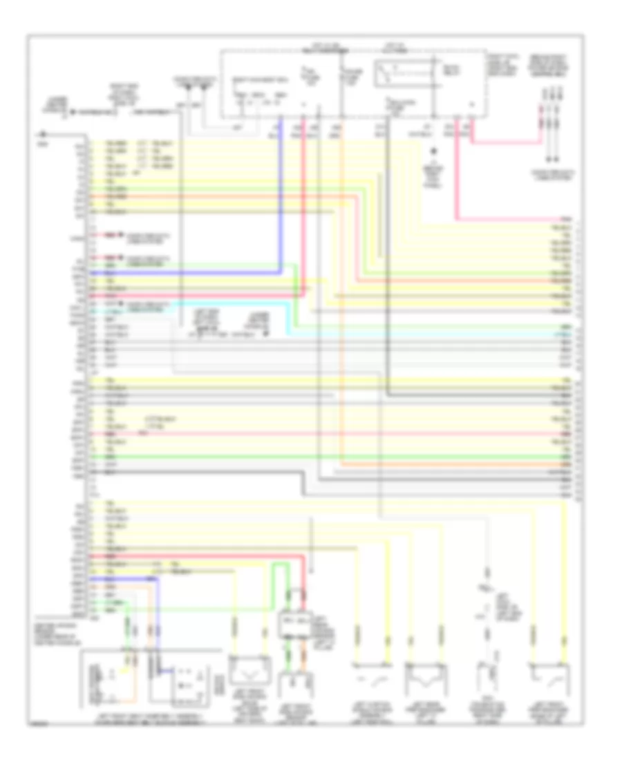 Supplemental Restraint Wiring Diagram (1 of 3) for Lexus IS F 2014