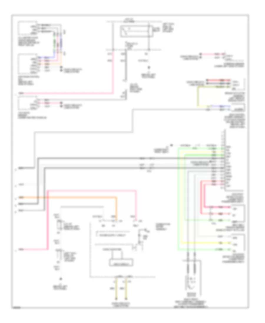 Supplemental Restraint Wiring Diagram (3 of 3) for Lexus IS F 2014