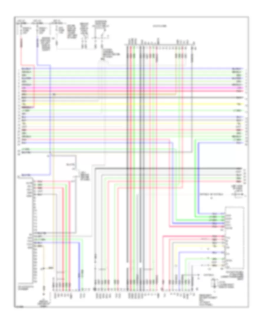 Radio Wiring Diagram, with Rear Entertainment (2 of 4) for Lexus GX 470 2005