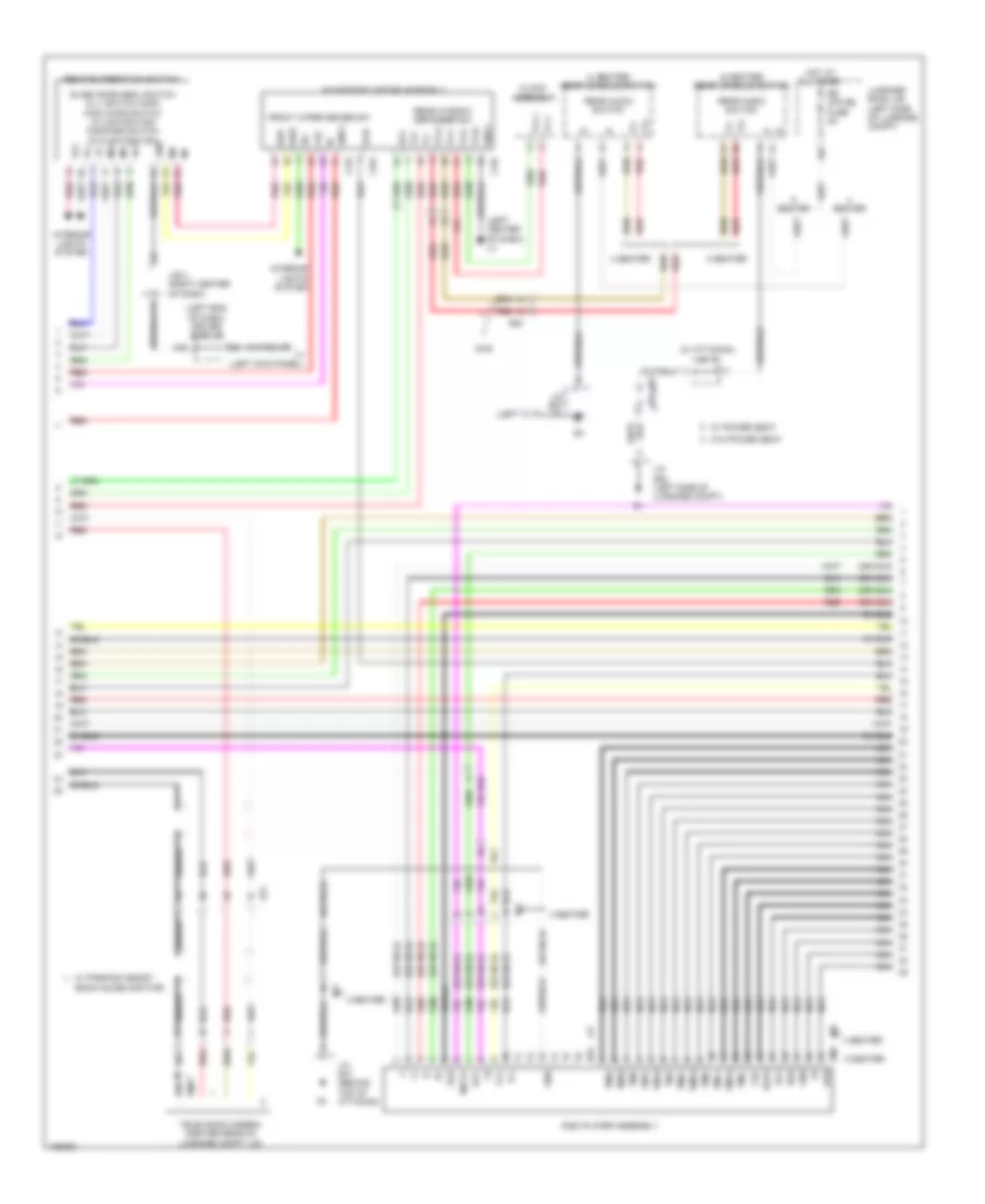Radio Wiring Diagram (2 of 6) for Lexus LS 460 2014