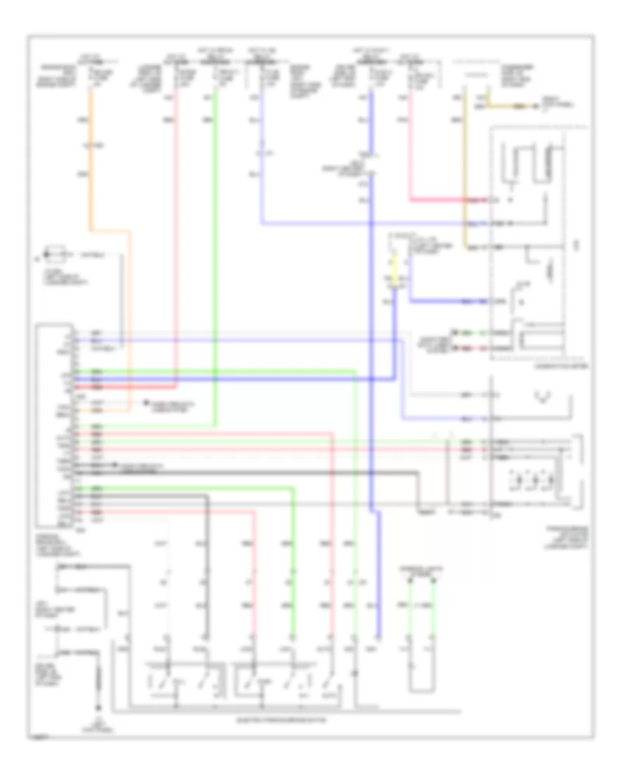 Park Brake Release Wiring Diagram for Lexus LS 460 2014