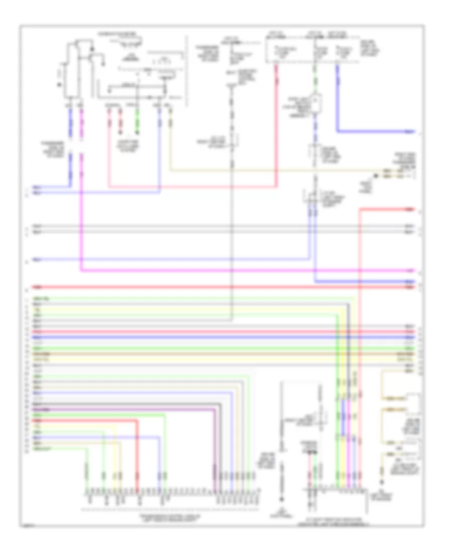Transmission Wiring Diagram (3 of 4) for Lexus LS 460 2014