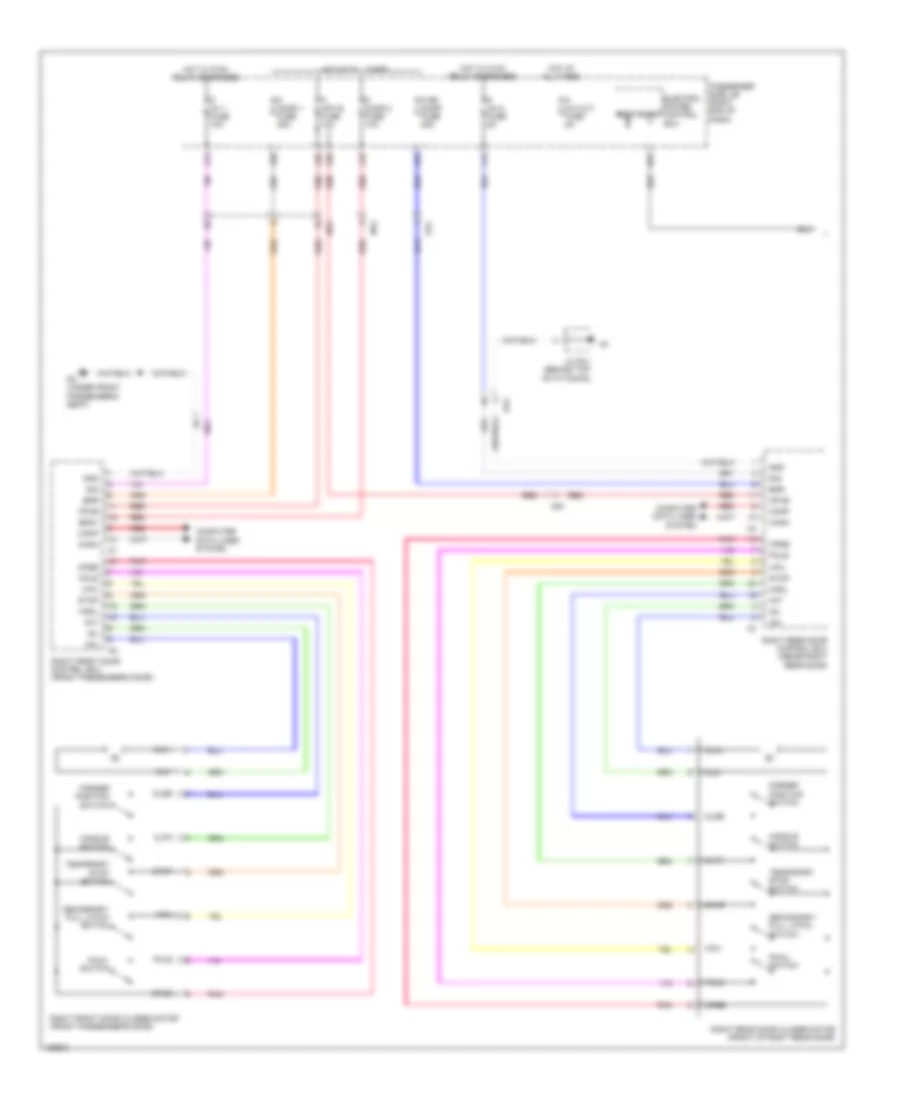 Power Door Closer Wiring Diagram 1 of 2 for Lexus LS 460 2014