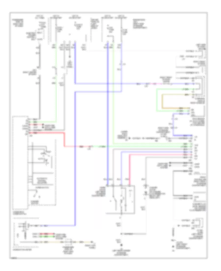Wiper Washer Wiring Diagram for Lexus LS 460 2014