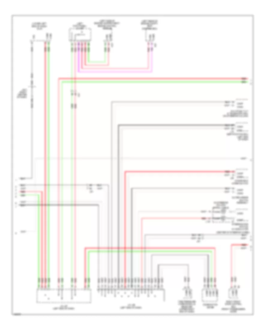 Body ECU Wiring Diagram 2 of 3 for Lexus LS 460 2014