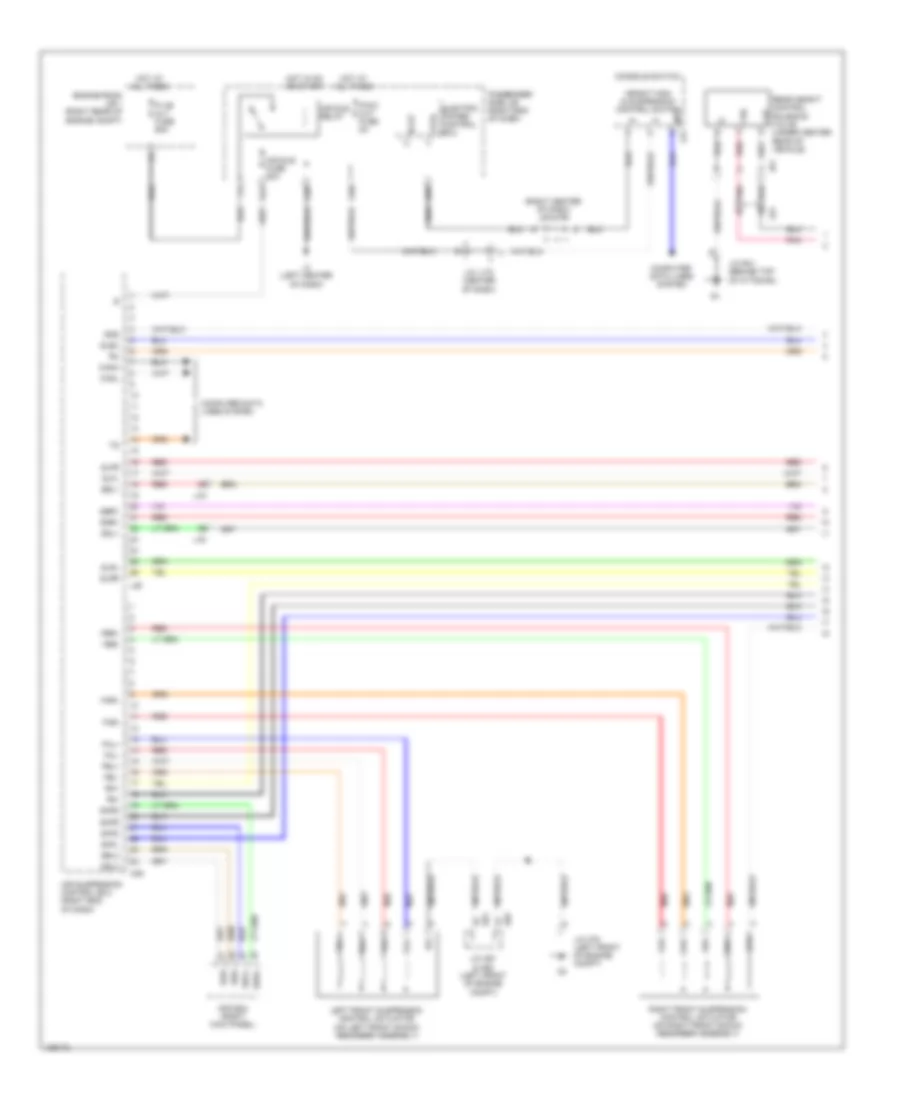 Electronic Suspension Wiring Diagram 1 of 3 for Lexus LS 460 2014