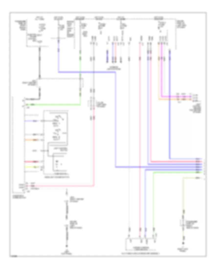 Exterior Lamps Wiring Diagram (1 of 3) for Lexus LS 460 2014