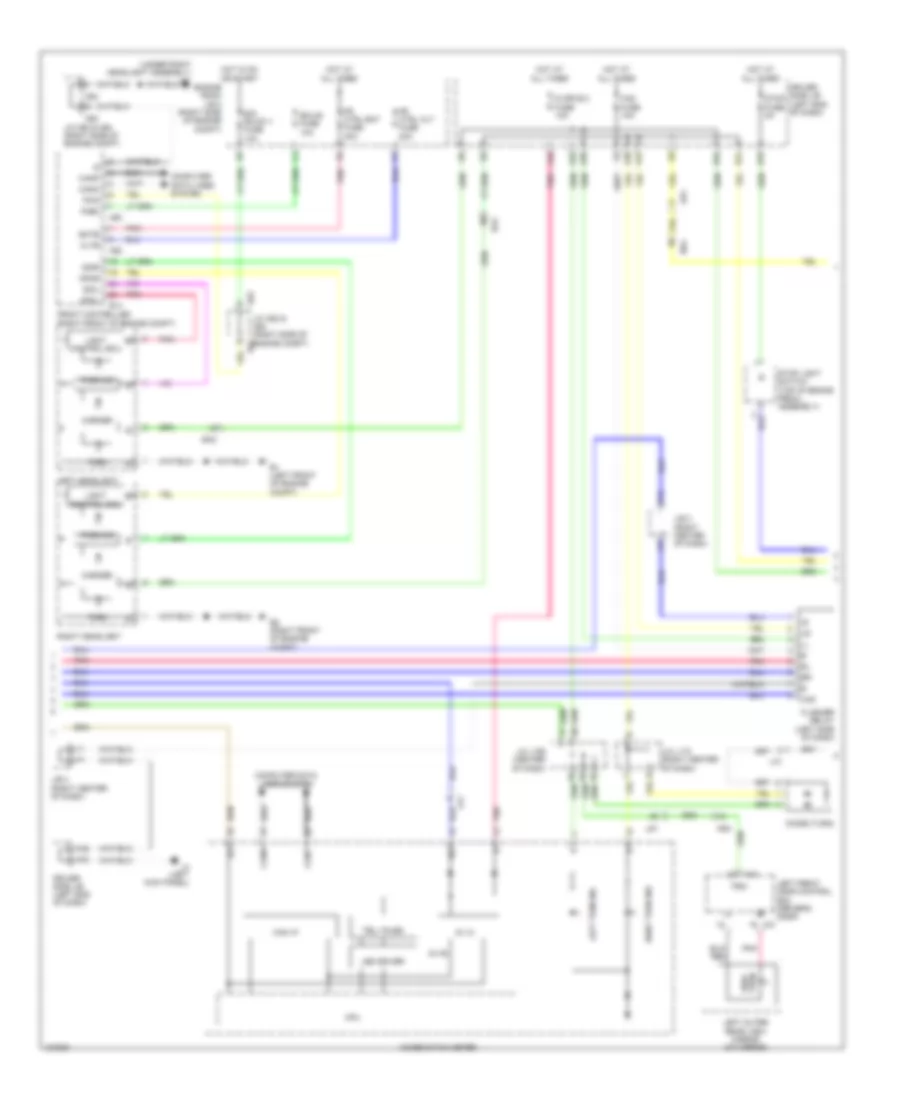 Exterior Lamps Wiring Diagram (2 of 3) for Lexus LS 460 2014