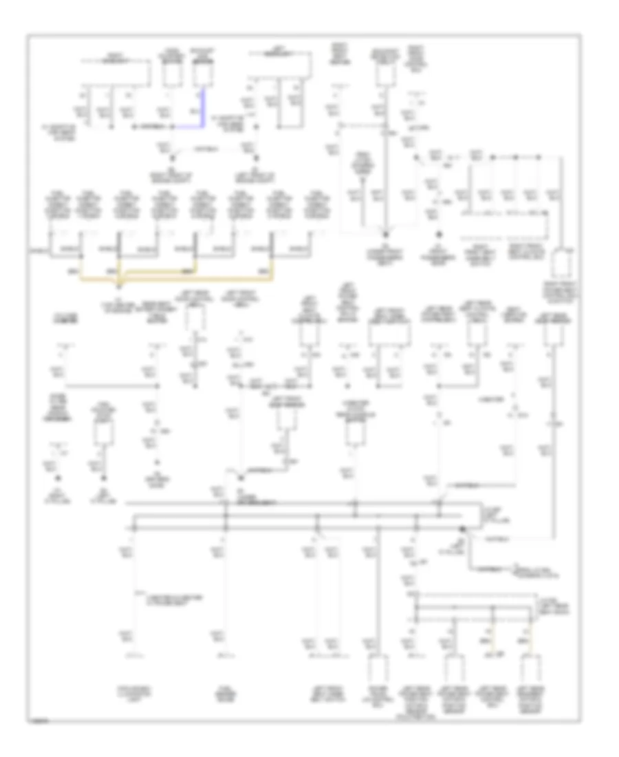 Ground Distribution Wiring Diagram 6 of 6 for Lexus LS 460 2014