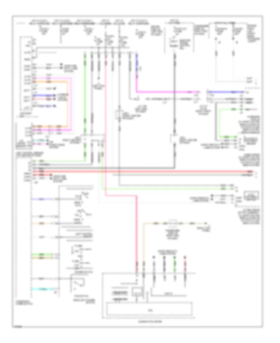 Headlamps Wiring Diagram (1 of 2) for Lexus LS 460 2014