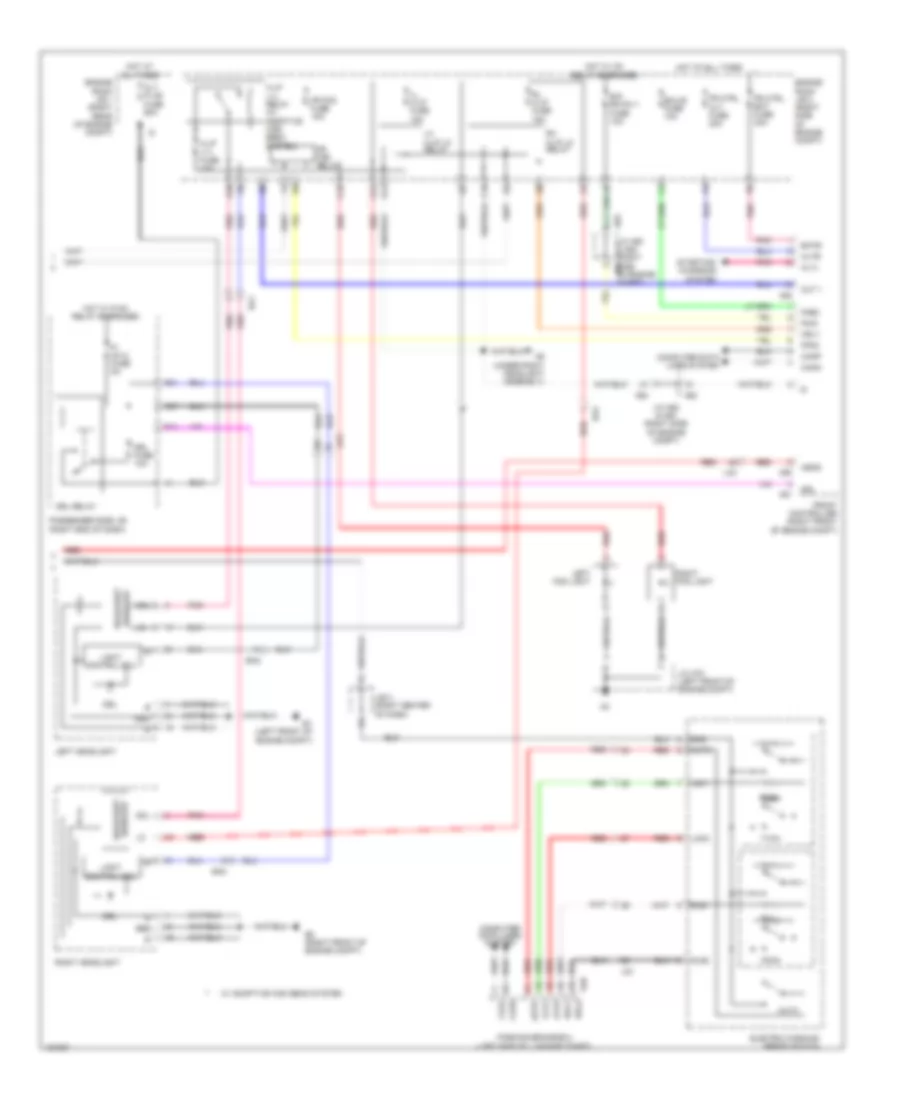 Headlamps Wiring Diagram (2 of 2) for Lexus LS 460 2014