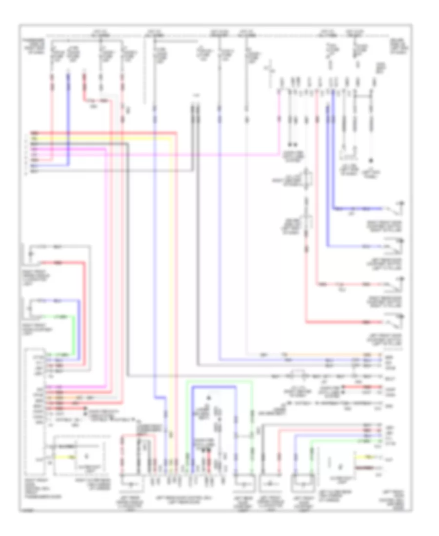 Courtesy Lamps Wiring Diagram (3 of 3) for Lexus LS 460 2014