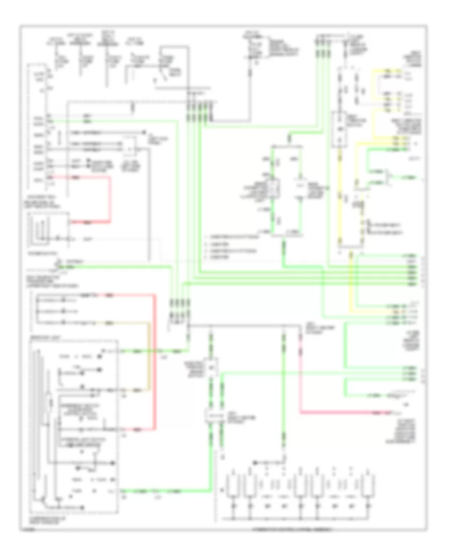 Instrument Illumination Wiring Diagram (1 of 5) for Lexus LS 460 2014