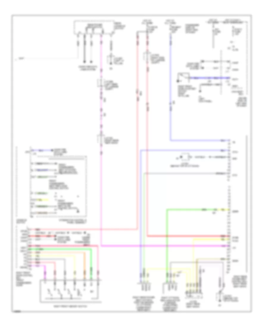 Front Passengers Memory Seat Wiring Diagram (2 of 2) for Lexus LS 460 2014
