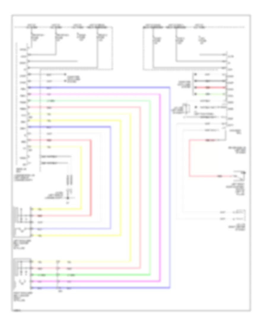 Memory Power Shoulder Belt Anchorage Wiring Diagram 2 of 2 for Lexus LS 460 2014
