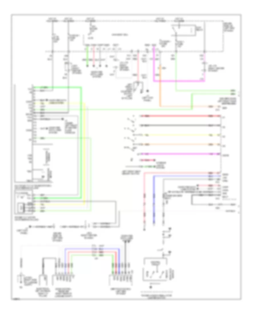 Memory Power Tilt  Power Telescopic Wiring Diagram 1 of 2 for Lexus LS 460 2014