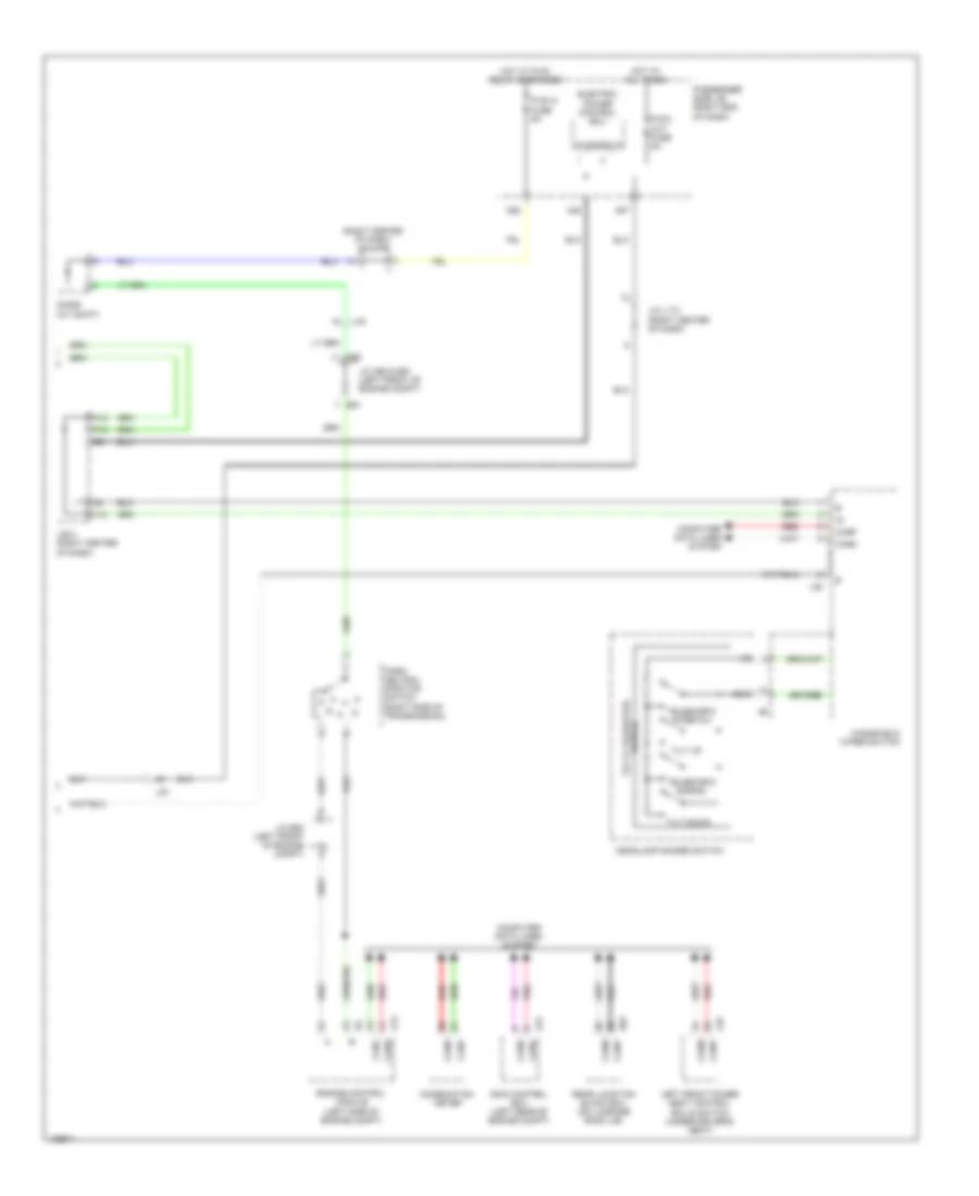 Memory Power Tilt  Power Telescopic Wiring Diagram (2 of 2) for Lexus LS 460 2014