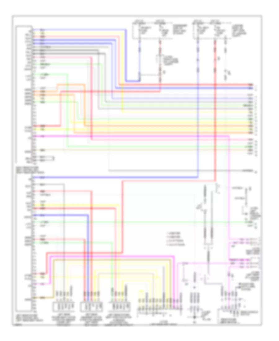 Rear Passengers Memory Seat Wiring Diagram (1 of 3) for Lexus LS 460 2014