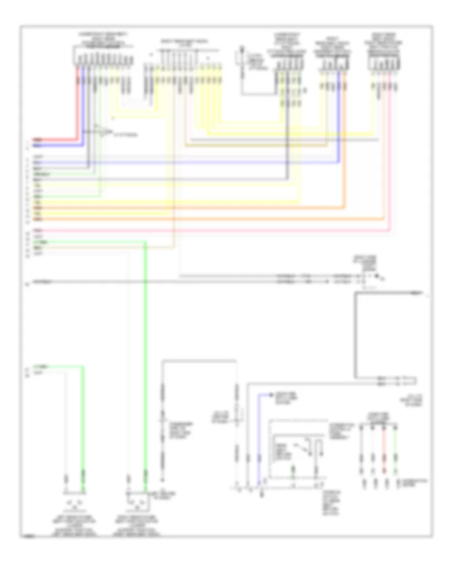 Rear Passengers Memory Seat Wiring Diagram (2 of 3) for Lexus LS 460 2014