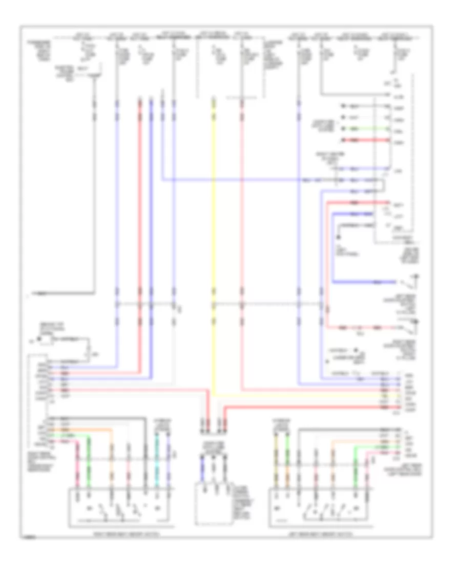 Rear Passenger s Memory Seat Wiring Diagram 3 of 3 for Lexus LS 460 2014