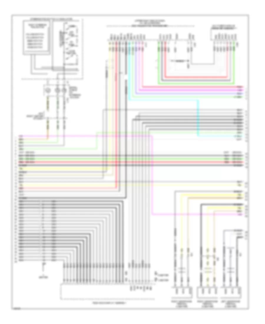 Navigation Wiring Diagram (3 of 6) for Lexus LS 460 2014