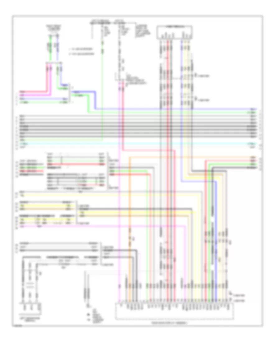 Navigation Wiring Diagram (4 of 6) for Lexus LS 460 2014