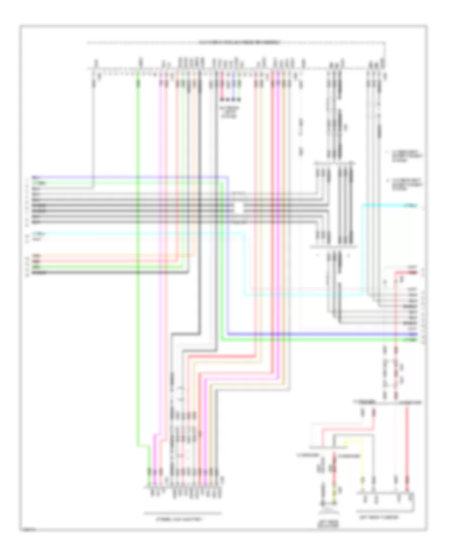 Navigation Wiring Diagram (5 of 6) for Lexus LS 460 2014