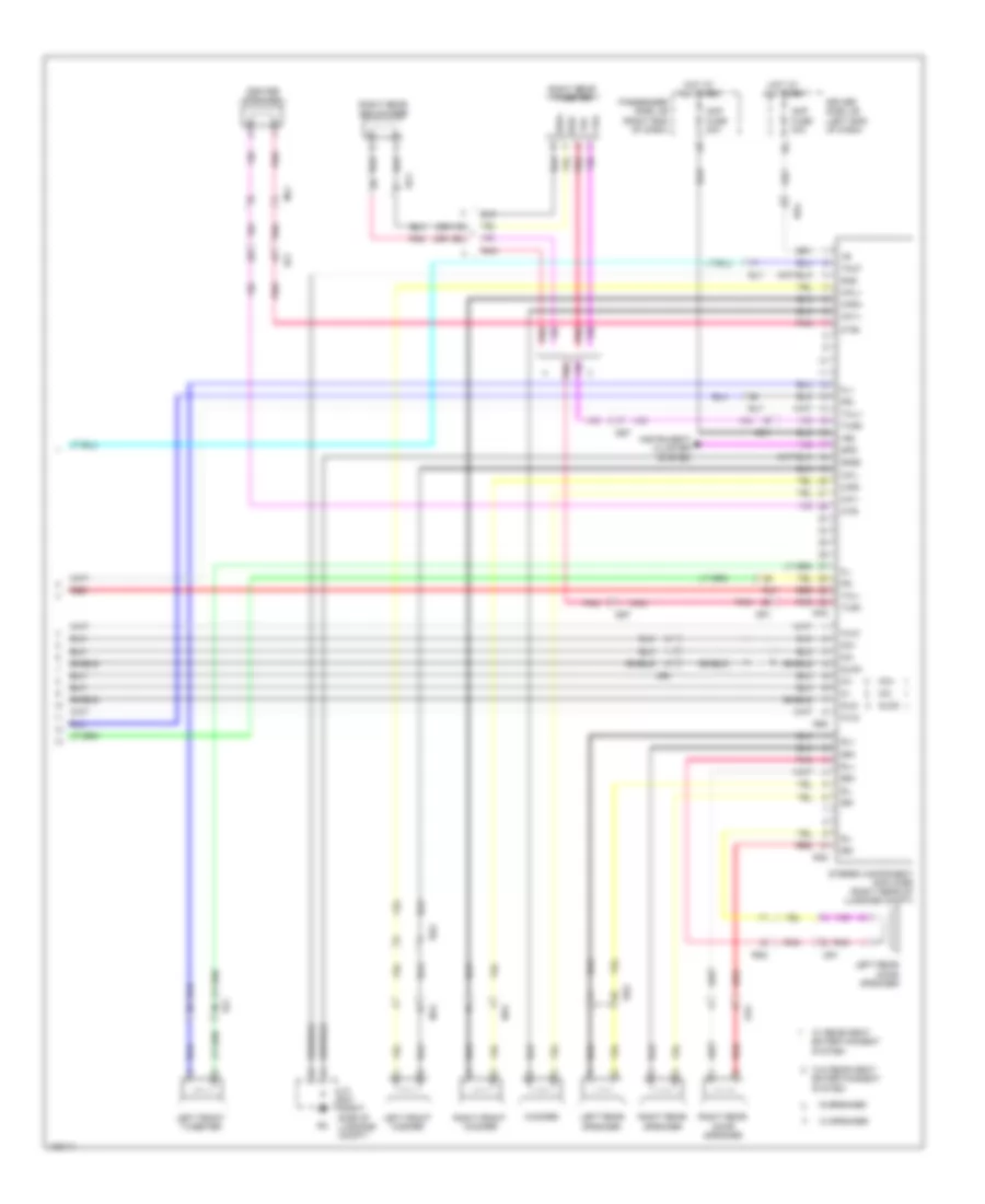 Navigation Wiring Diagram (6 of 6) for Lexus LS 460 2014