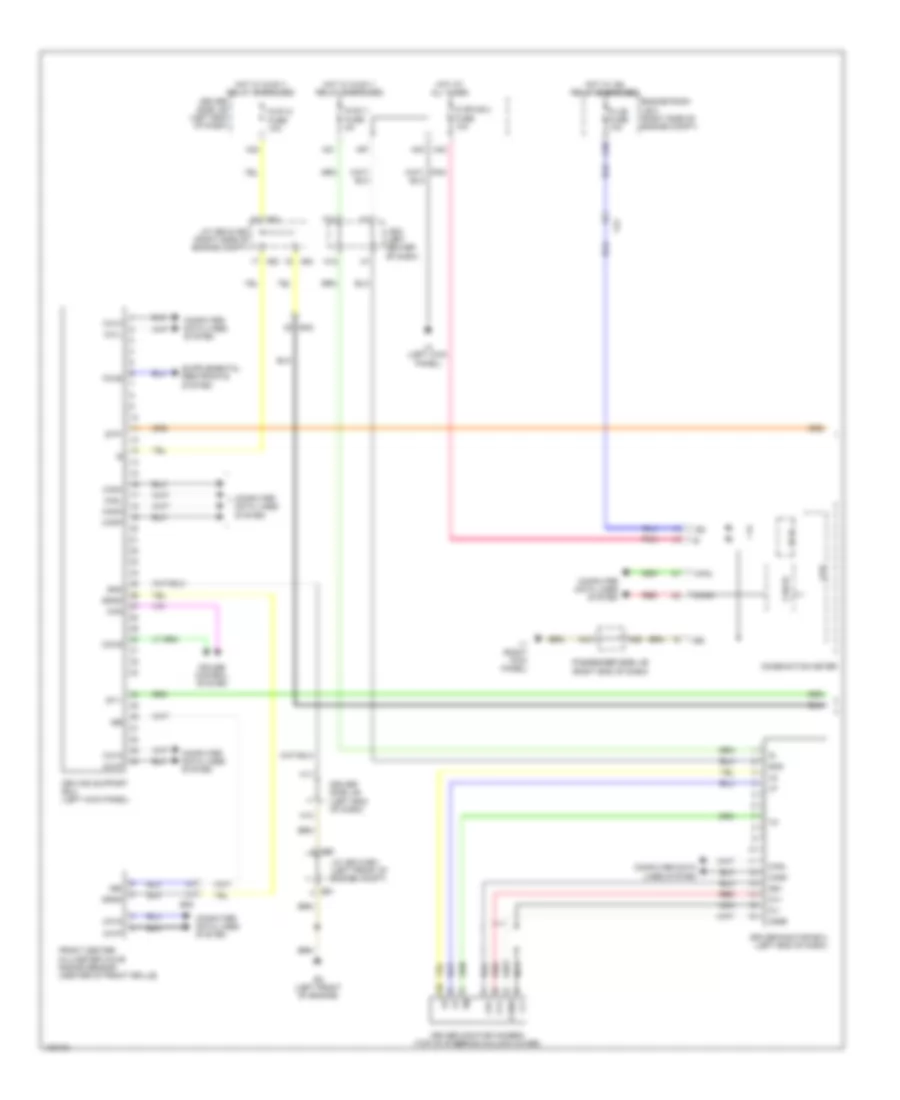 Object Detection Wiring Diagram 1 of 3 for Lexus LS 460 2014