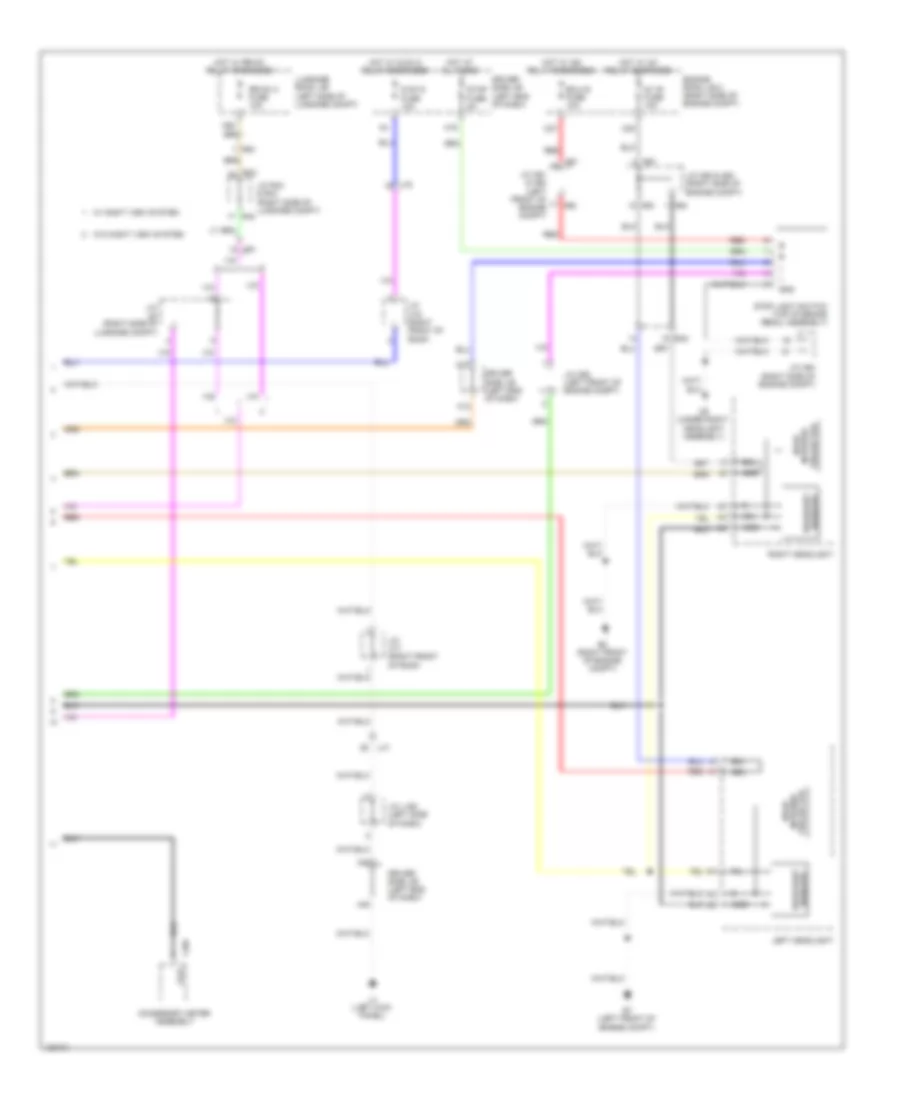 Object Detection Wiring Diagram 3 of 3 for Lexus LS 460 2014