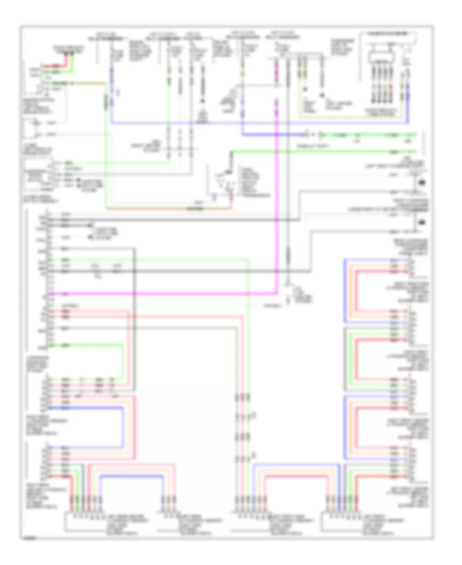 Rear Sonar Wiring Diagram for Lexus LS 460 2014