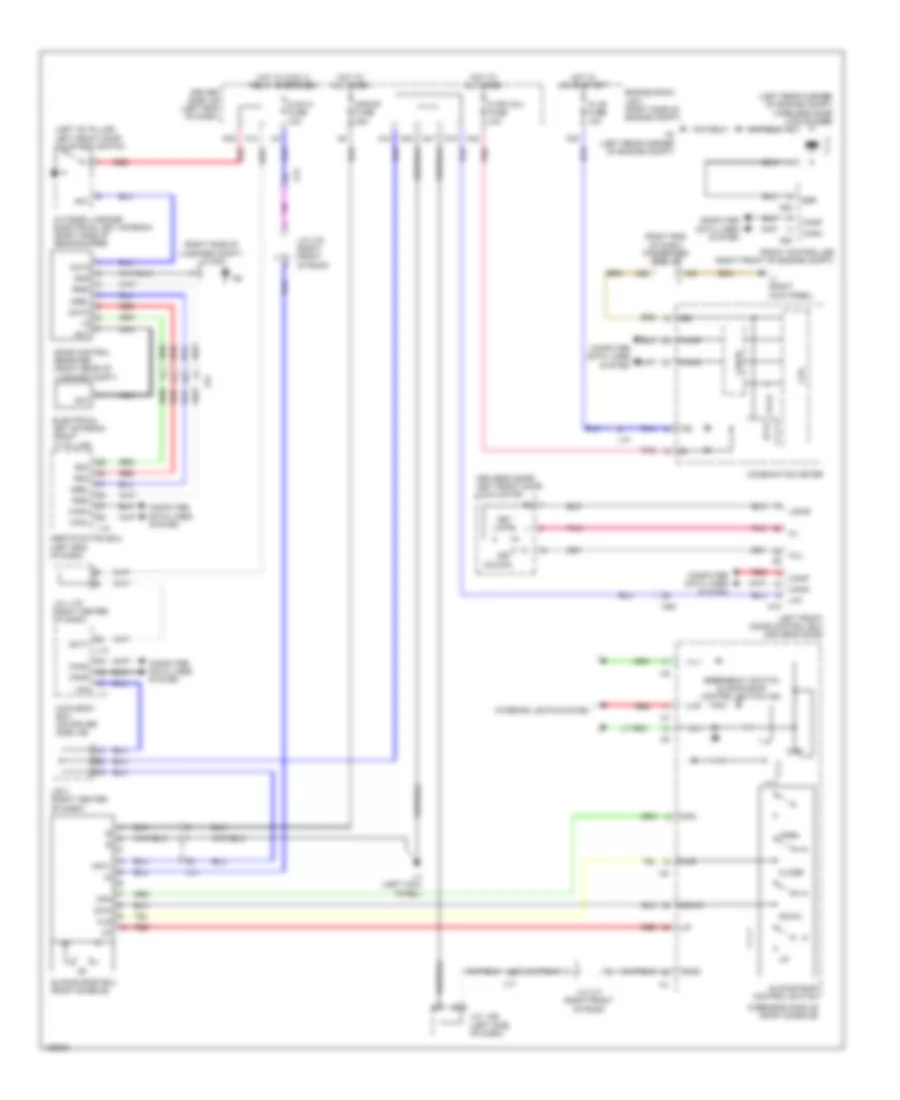 Power TopSunroof Wiring Diagram for Lexus LS 460 2014