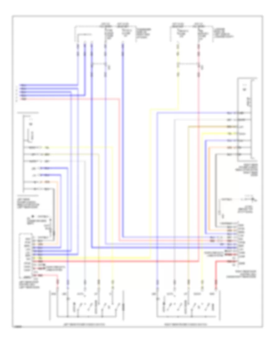 Power Windows Wiring Diagram 3 of 3 for Lexus LS 460 2014