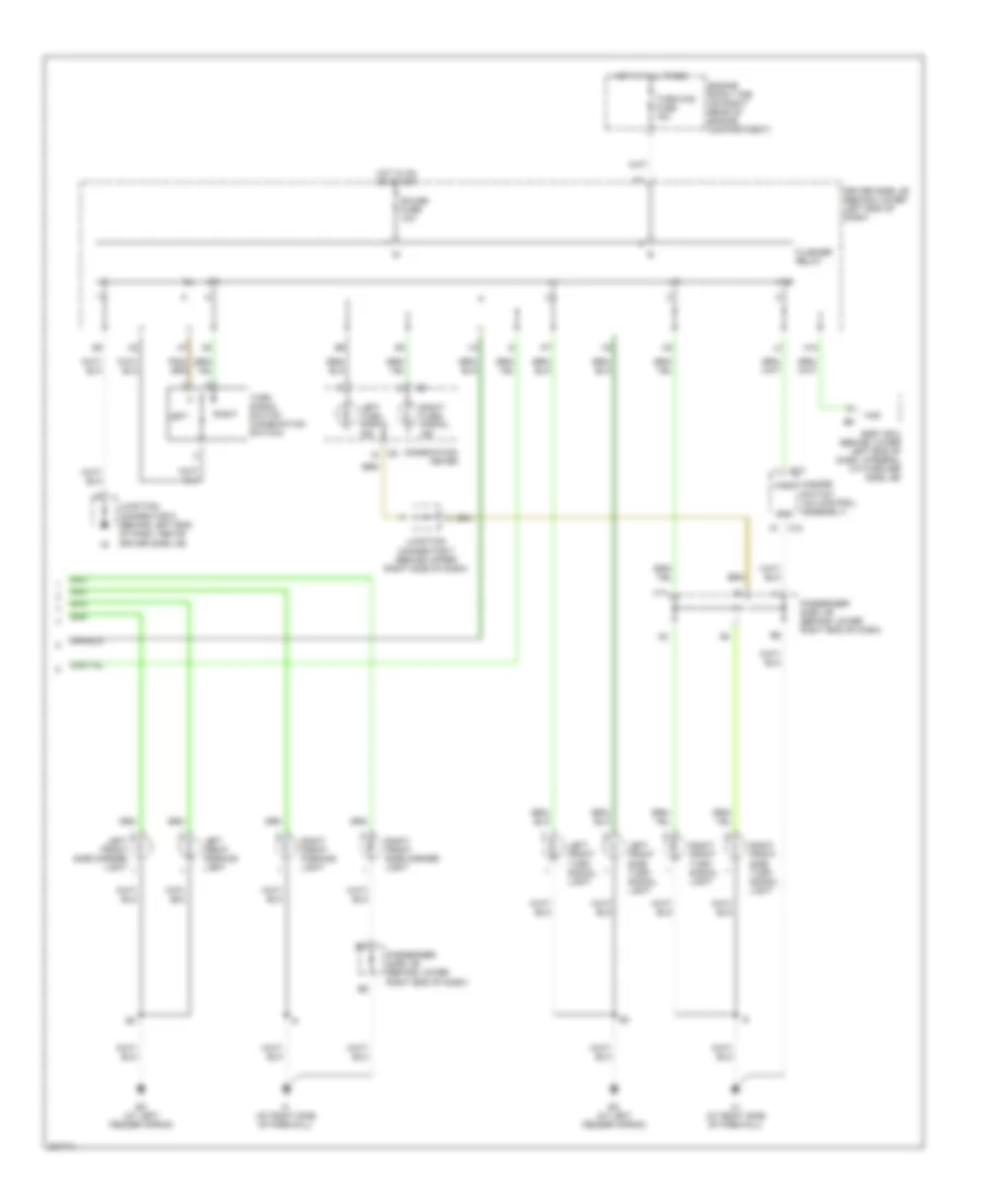 Exterior Lamps Wiring Diagram, Wagon (2 of 2) for Lexus IS 300 2005