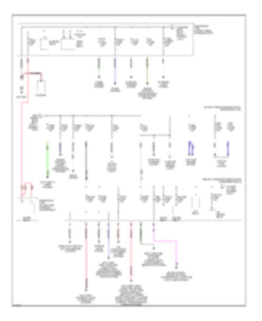 Power Distribution Wiring Diagram 1 of 3 for Lexus IS 300 2005