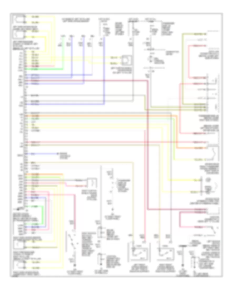 Supplemental Restraints Wiring Diagram for Lexus IS 300 2005